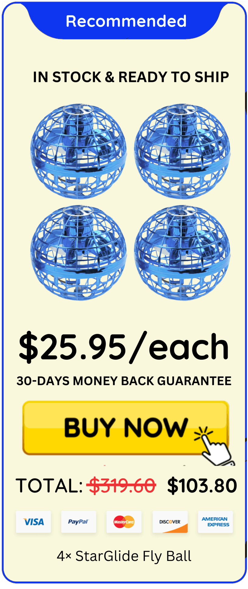 StarGlide Fly Ball offer package price 